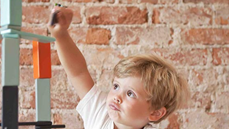 Tegu blocks are magnetic, so they won’t all go flying when you hit turbulence, and they come with a travel pouch to keep everything organized.
